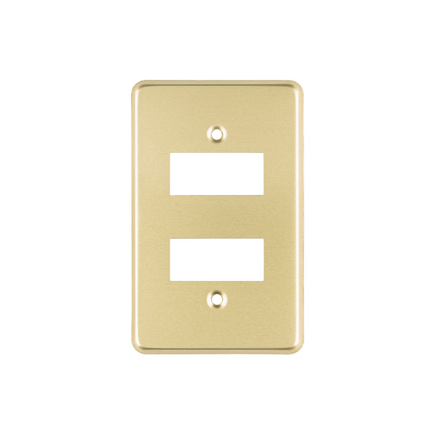 PADO-E Placa 2 módulos, de aluminio, línea Económica