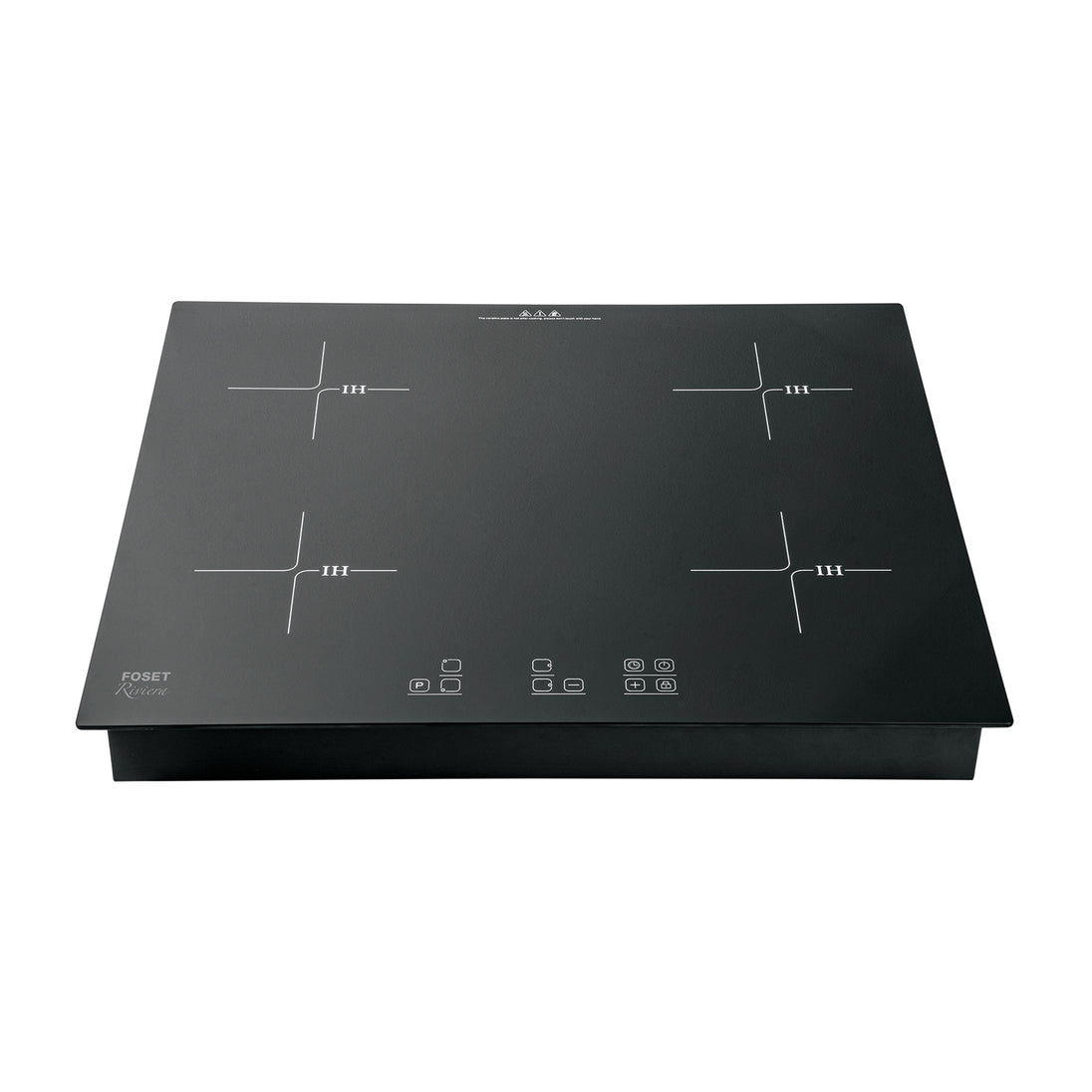 PAE-604NI Parrilla inducción empotrable 60cm, 4 quem, vidrio, RIVIERA