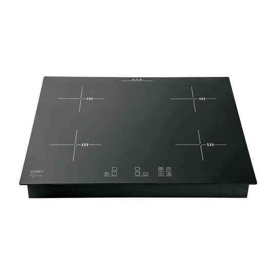 PAE-604NI Parrilla inducción empotrable 60cm, 4 quem, vidrio, RIVIERA