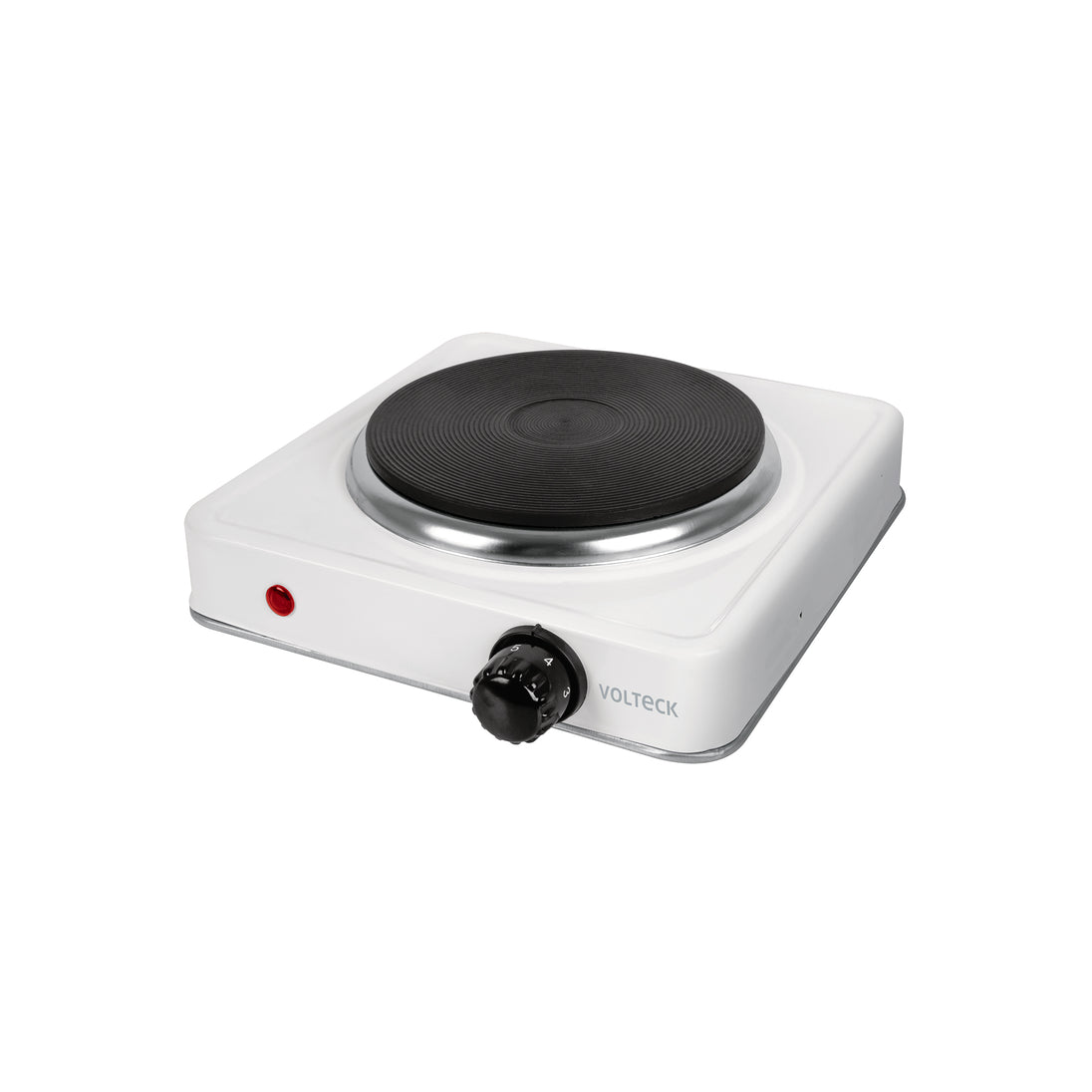 PAEL-1CD Parrilla eléctrica 1 quemador de disco, blanca, VOLTECK