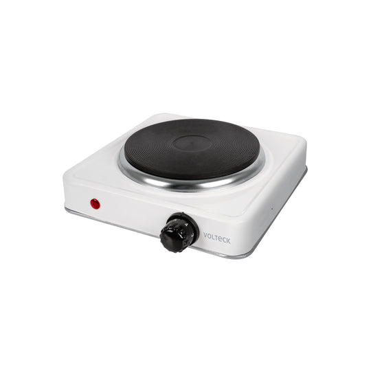PAEL-1CD Parrilla eléctrica 1 quemador de disco, blanca, VOLTECK