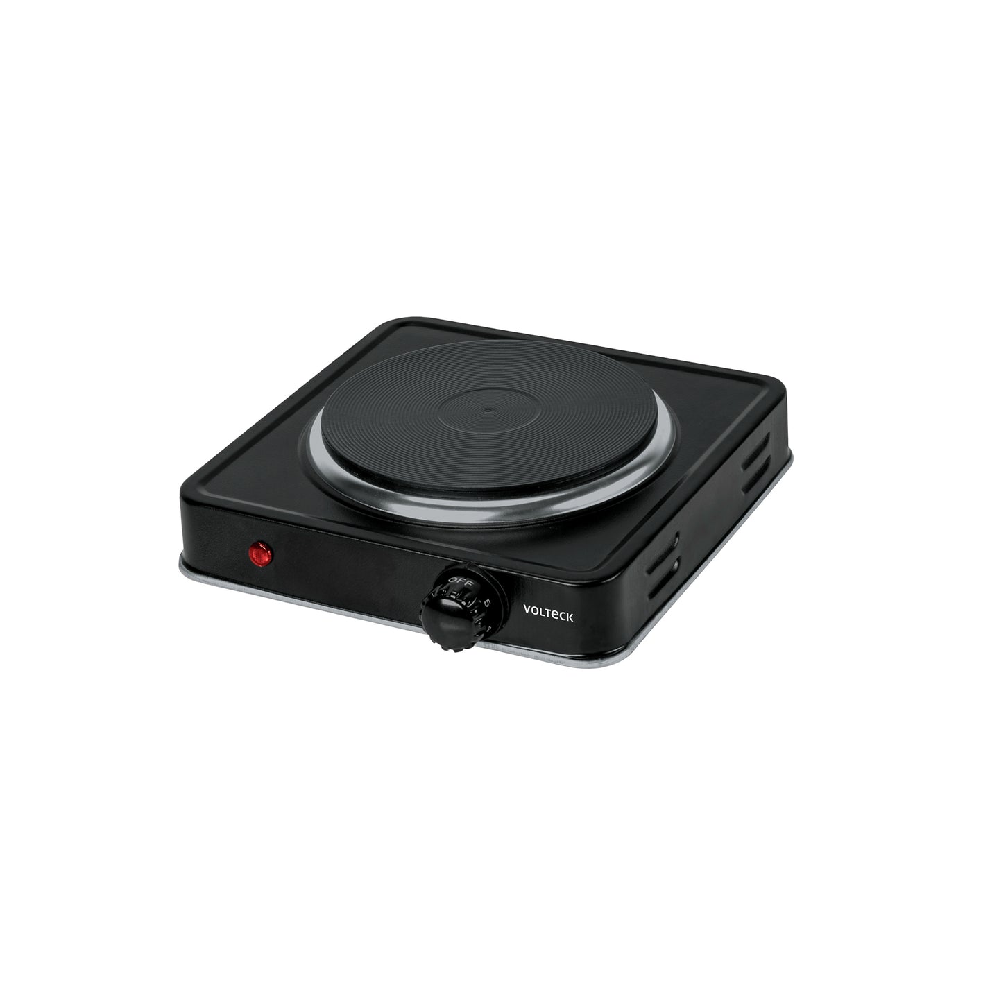 PAEL-1CDN Parrilla eléctrica 1 quemador de disco, negra, VOLTECK