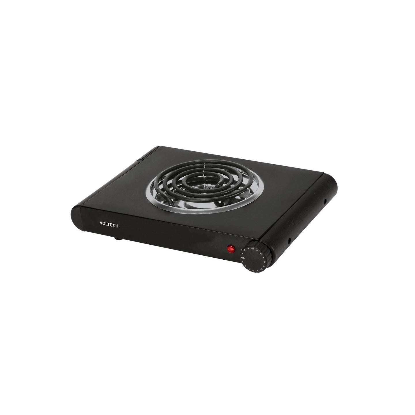 PAEL-1CN Parrilla eléctrica 1 quemador espiral, negra, VOLTECK