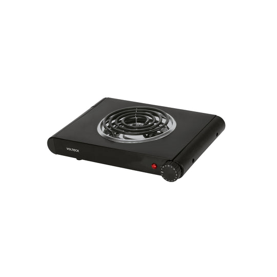 PAEL-1CN Parrilla eléctrica 1 quemador espiral, negra, VOLTECK