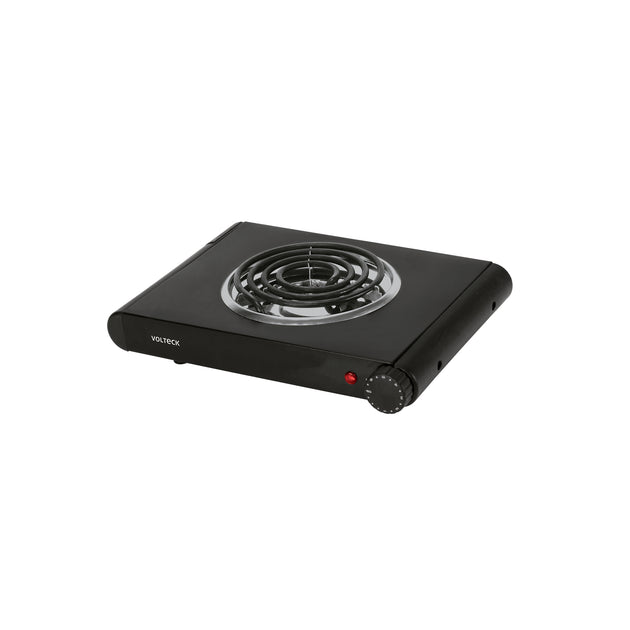 PAEL-1CN Parrilla eléctrica 1 quemador espiral, negra, VOLTECK