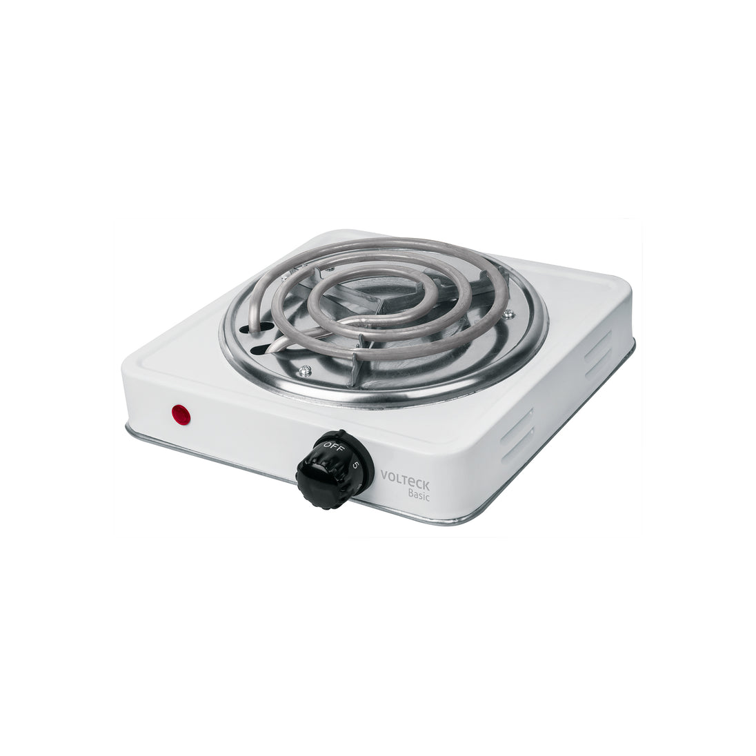 PAEL-1CP Parrilla eléctrica 1 quemador en espiral, blanca, BASIC