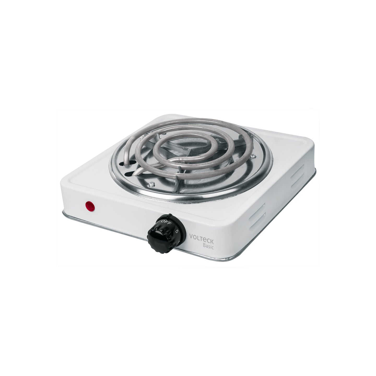 PAEL-1CP Parrilla eléctrica 1 quemador en espiral, blanca, BASIC