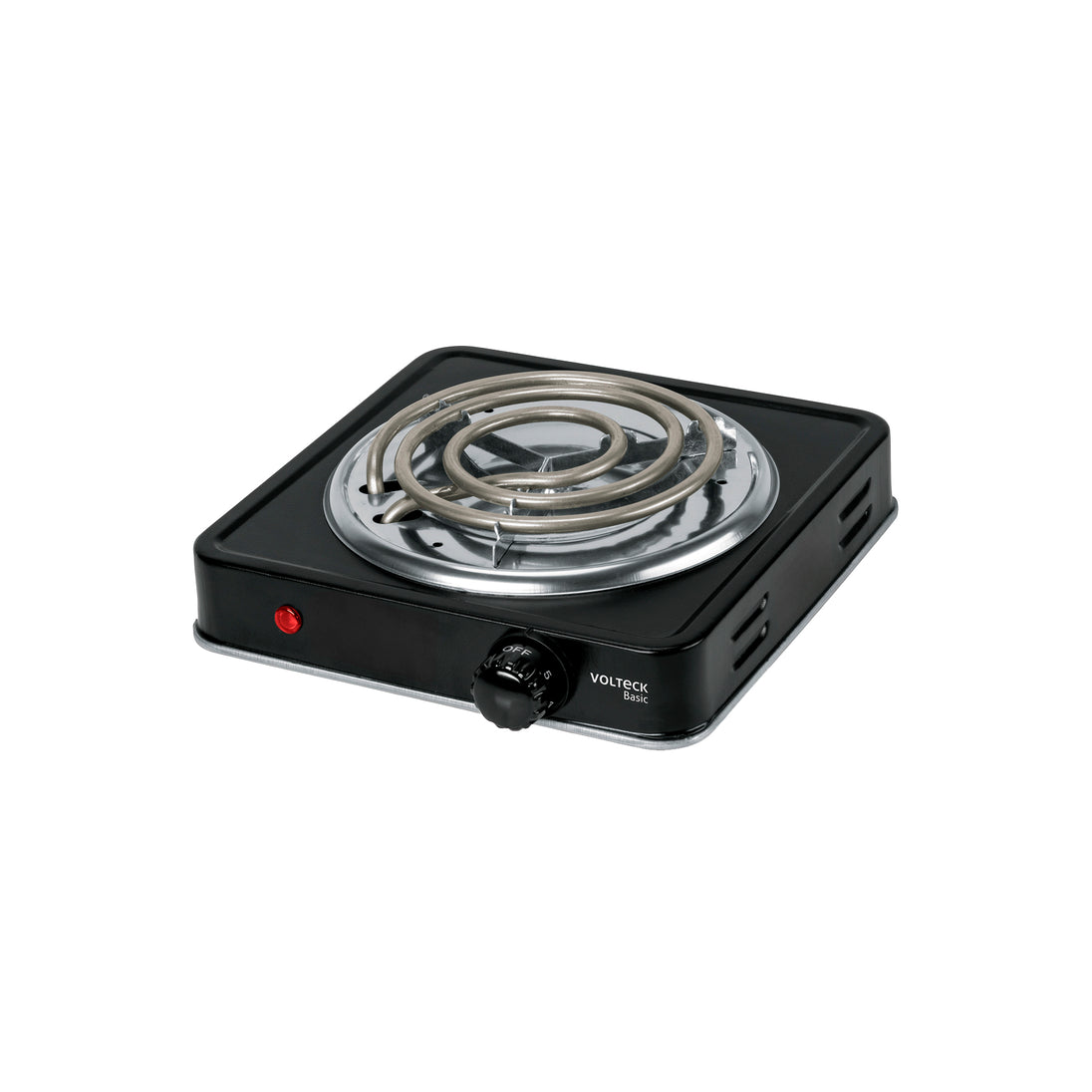 PAEL-1CPN Parrilla eléctrica 1 quemador en espiral, negra, BASIC