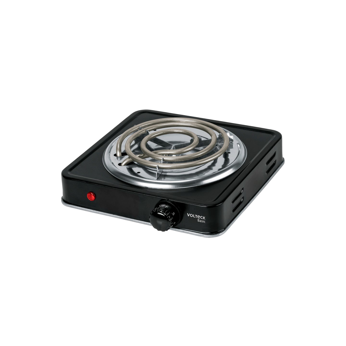 PAEL-1CPN Parrilla eléctrica 1 quemador en espiral, negra, BASIC