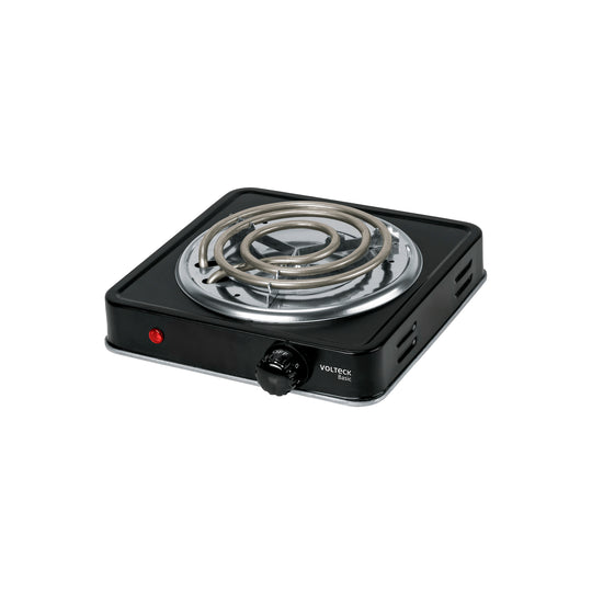 PAEL-1CPN Parrilla eléctrica 1 quemador en espiral, negra, BASIC