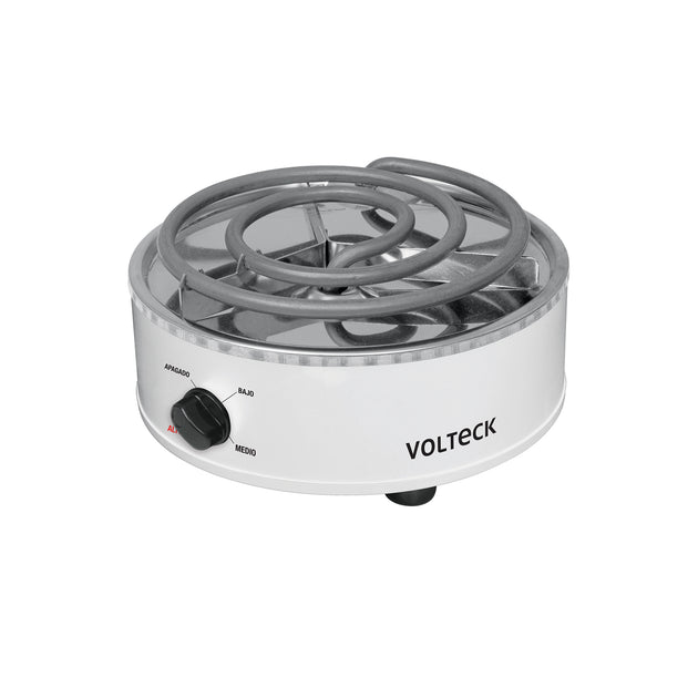 PAEL-1R Parrilla eléctrica red. 1 quemador espiral, blanca, VOLTECK