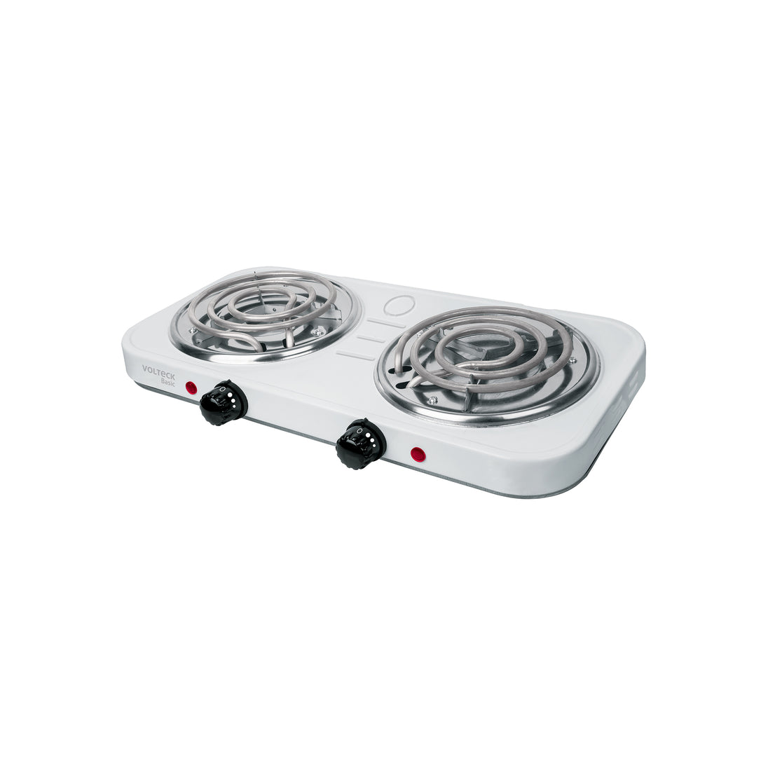 PAEL-2CP Parrilla eléctrica 2 quemadores en espiral, blanca, BASIC