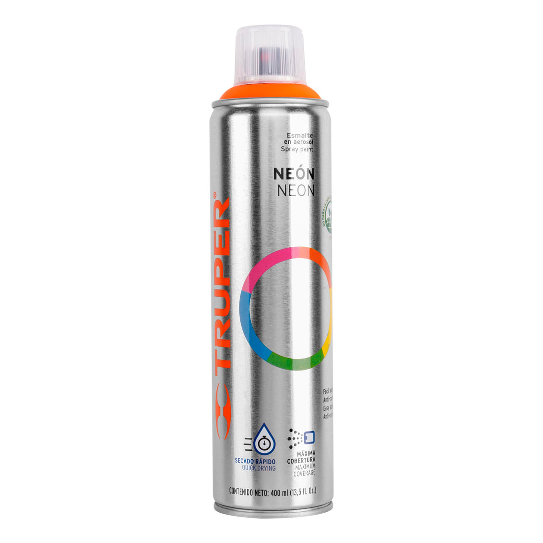 PAF-NA Pintura en aerosol, naranja neón, bote esbelto, 400 ml