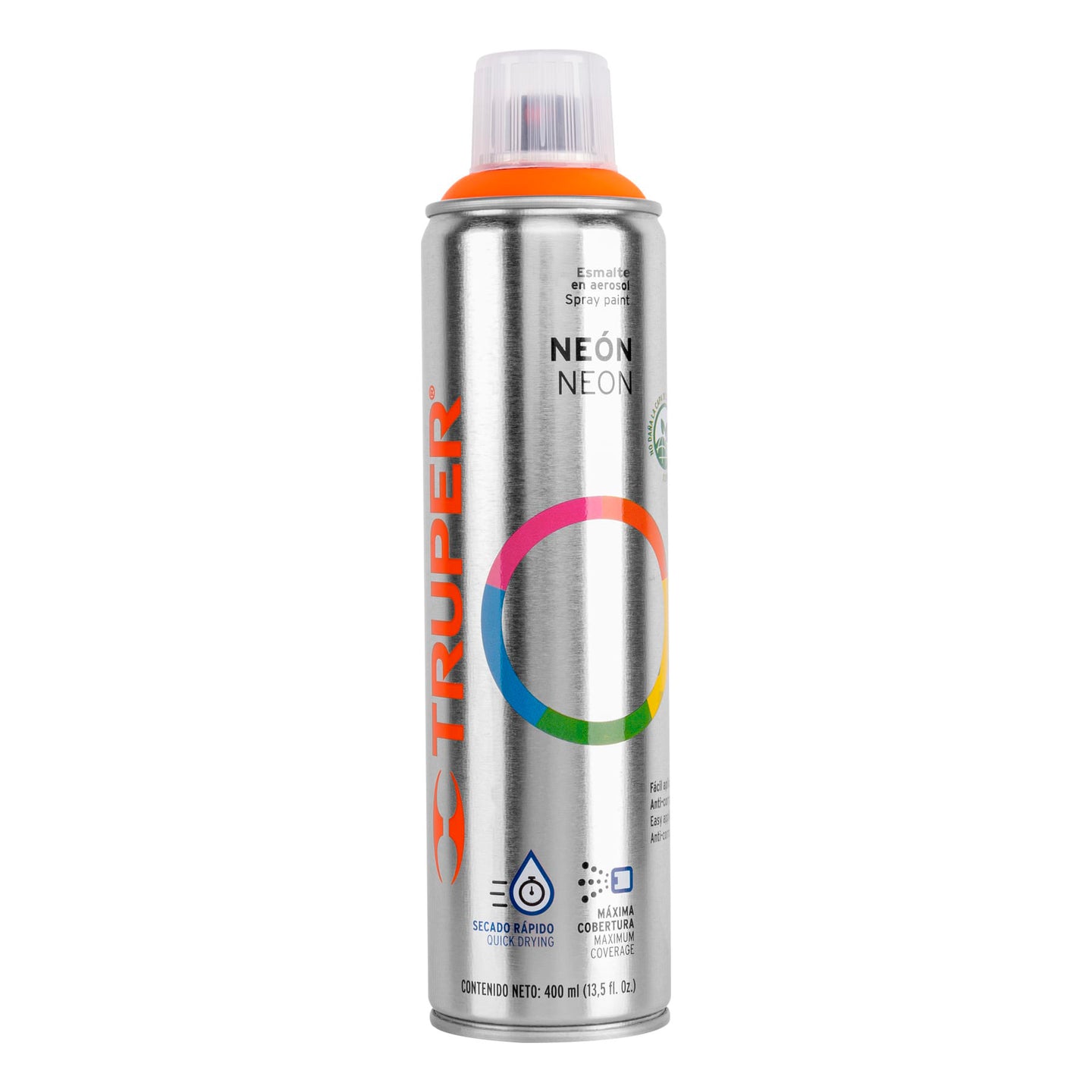 PAF-NA Pintura en aerosol, naranja neón, bote esbelto, 400 ml