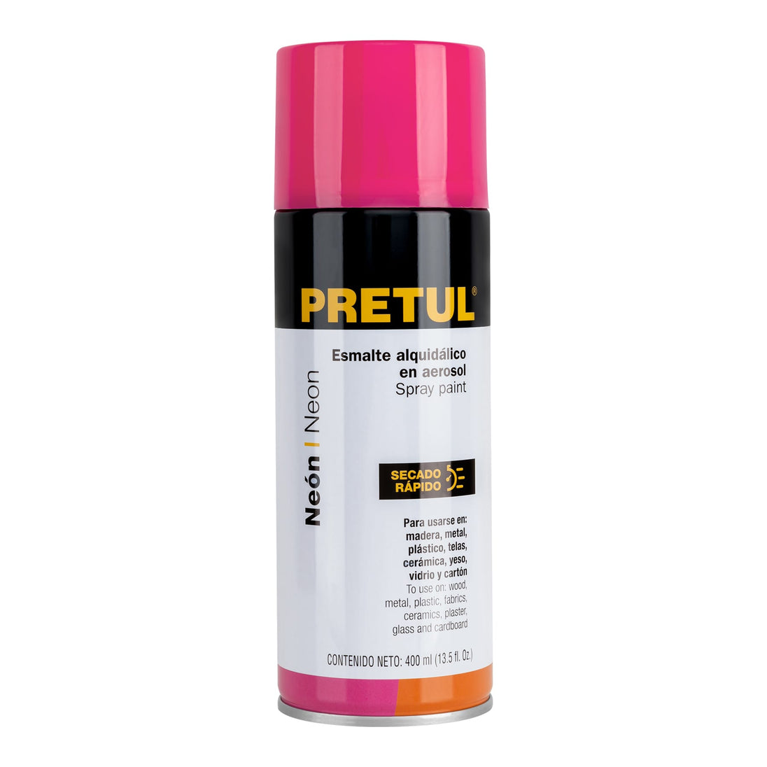PAF-RS-P Pintura en aerosol, rosa neón, 400 ml, Pretul