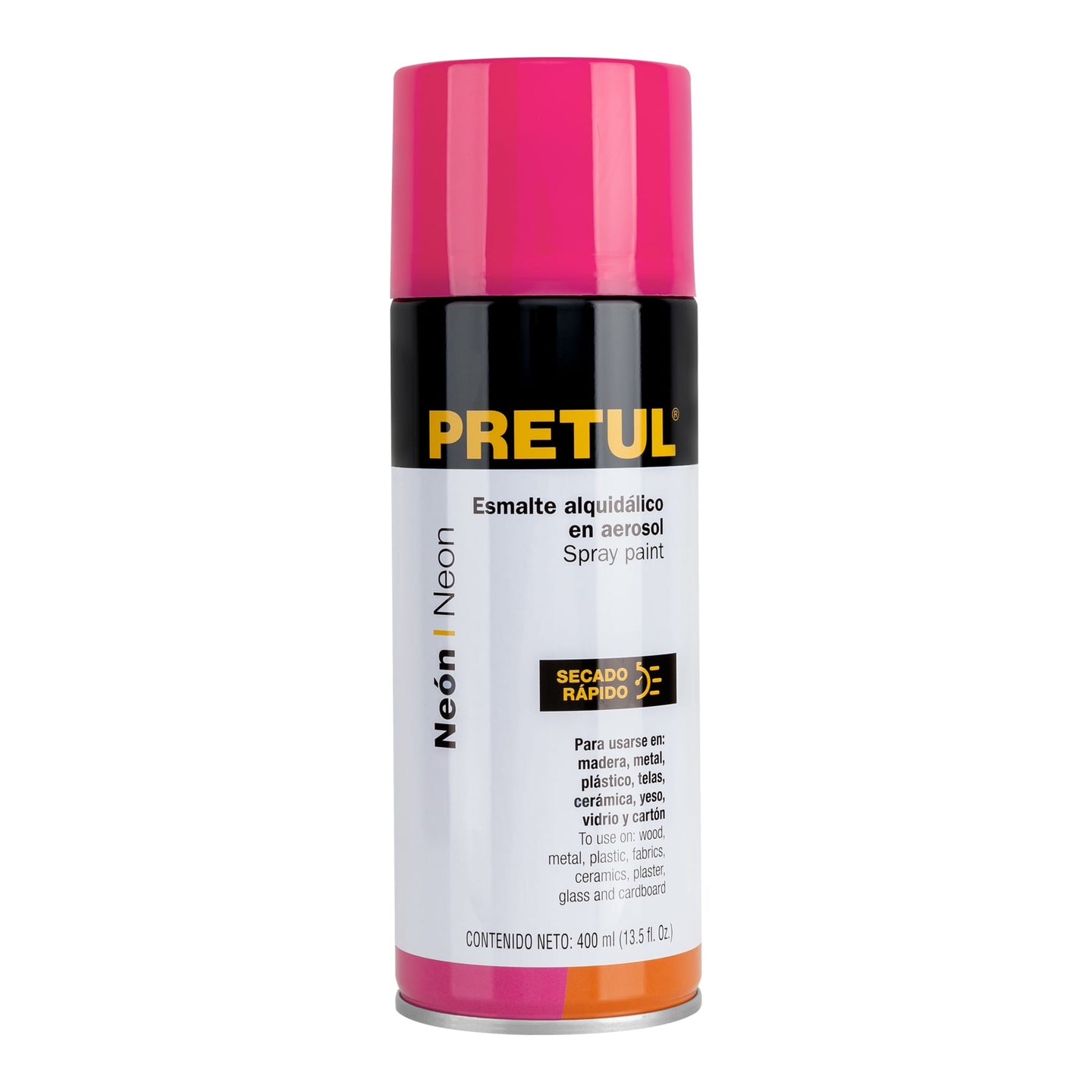 PAF-RS-P Pintura en aerosol, rosa neón, 400 ml, Pretul