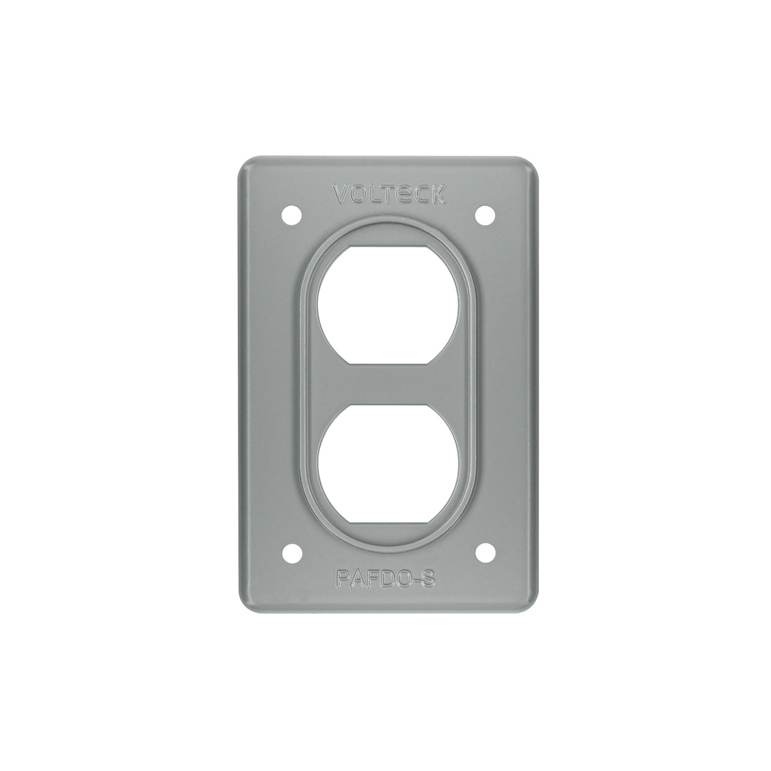 PAFDO-S Placa tipo FS, doble, de sobreponer, Volteck