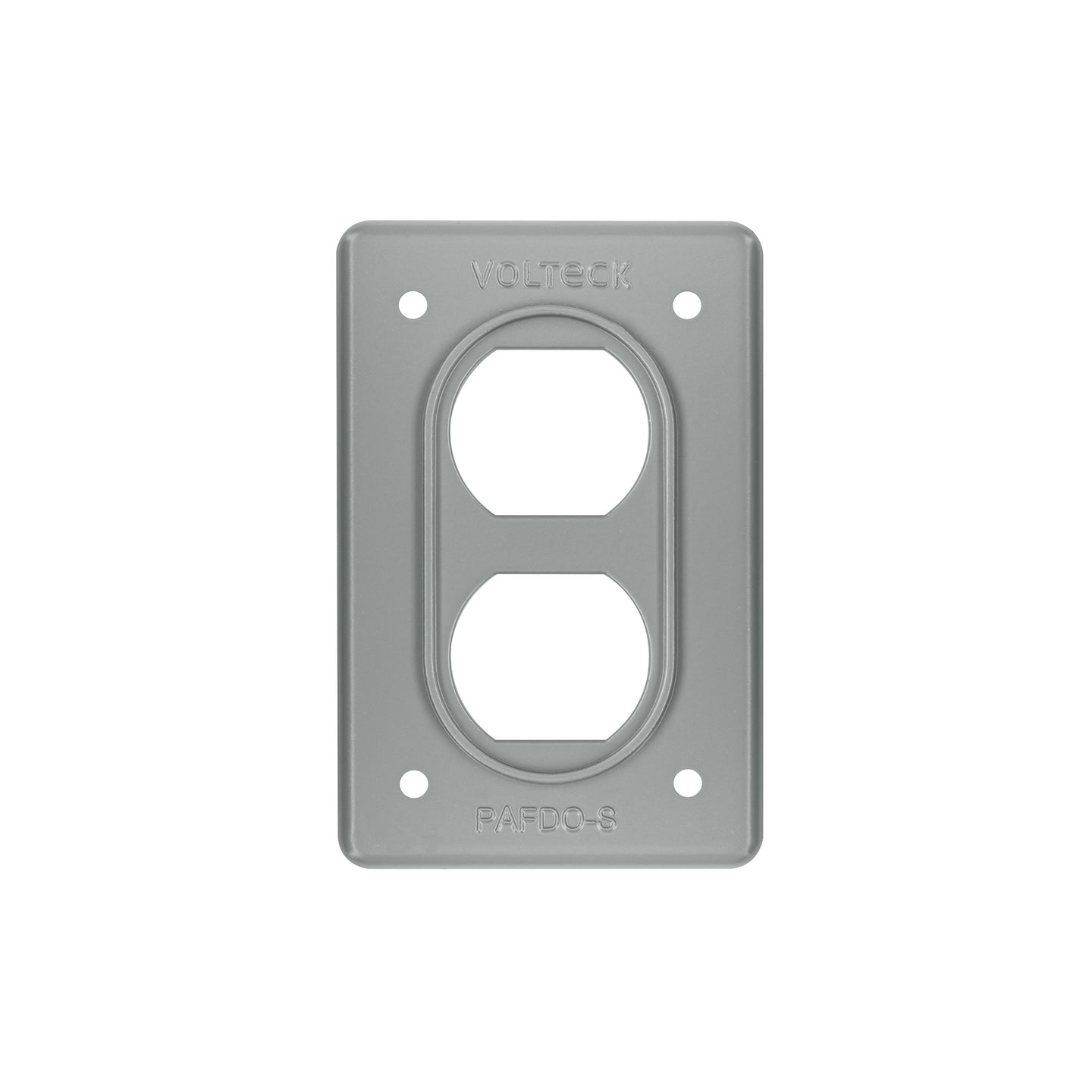 PAFDO-S Placa tipo FS, doble, de sobreponer, Volteck