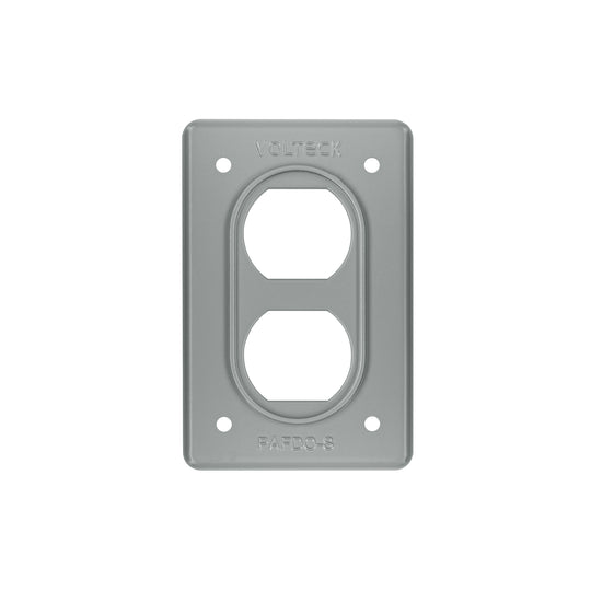 PAFDO-S Placa tipo FS, doble, de sobreponer, Volteck