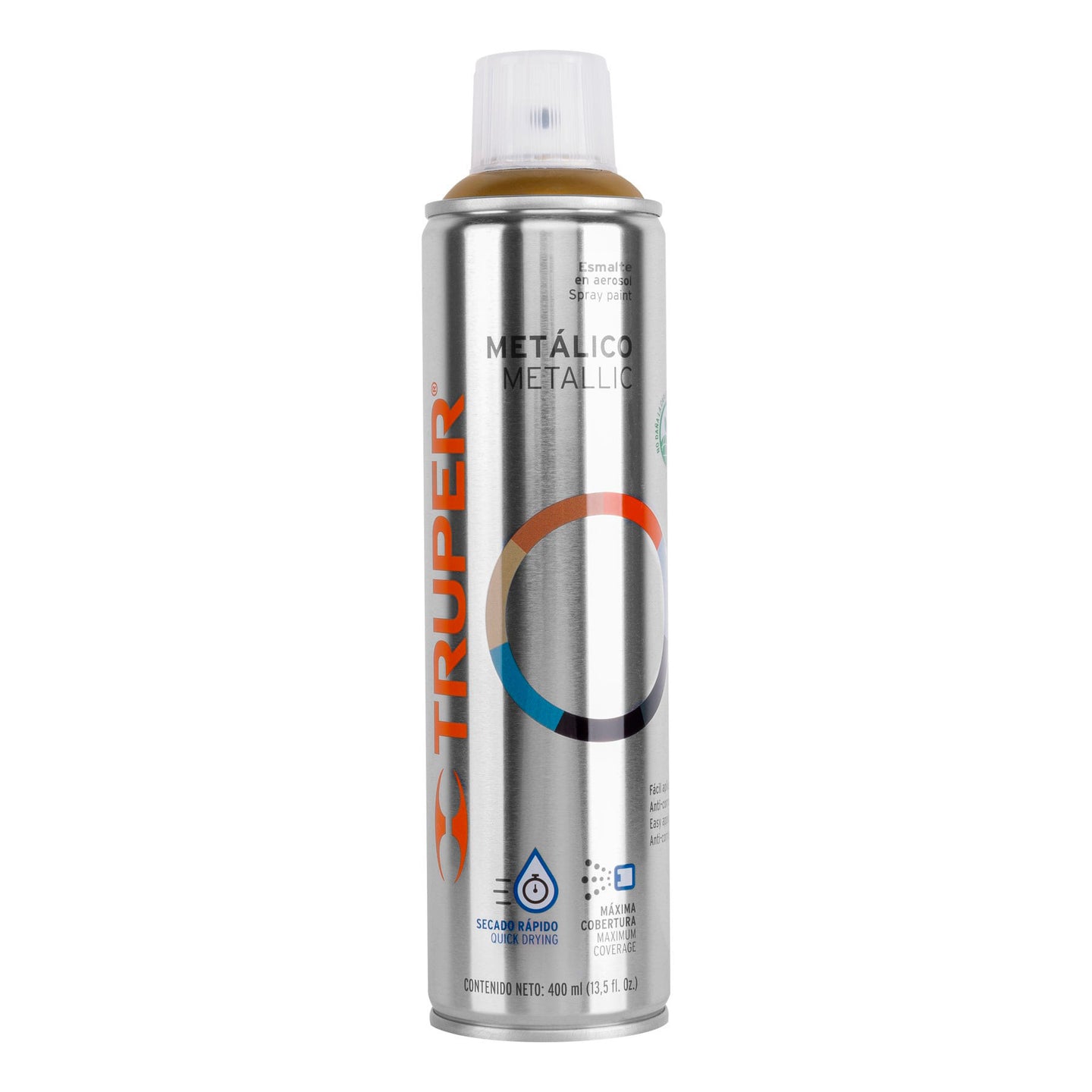 PAM-OR Pintura en aerosol, oro metálico, bote esbelto, 400 ml
