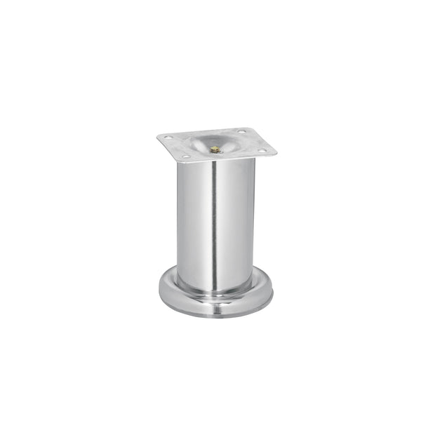 PAMU-10 Pata para sofá y mueble, cromo, 100 mm altura, HERMEX