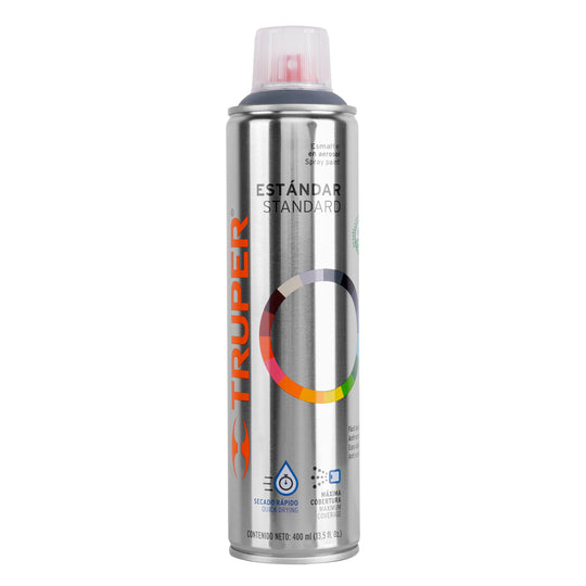 PAP-GR Pintura en aerosol, gris primario, bote esbelto, 400 ml