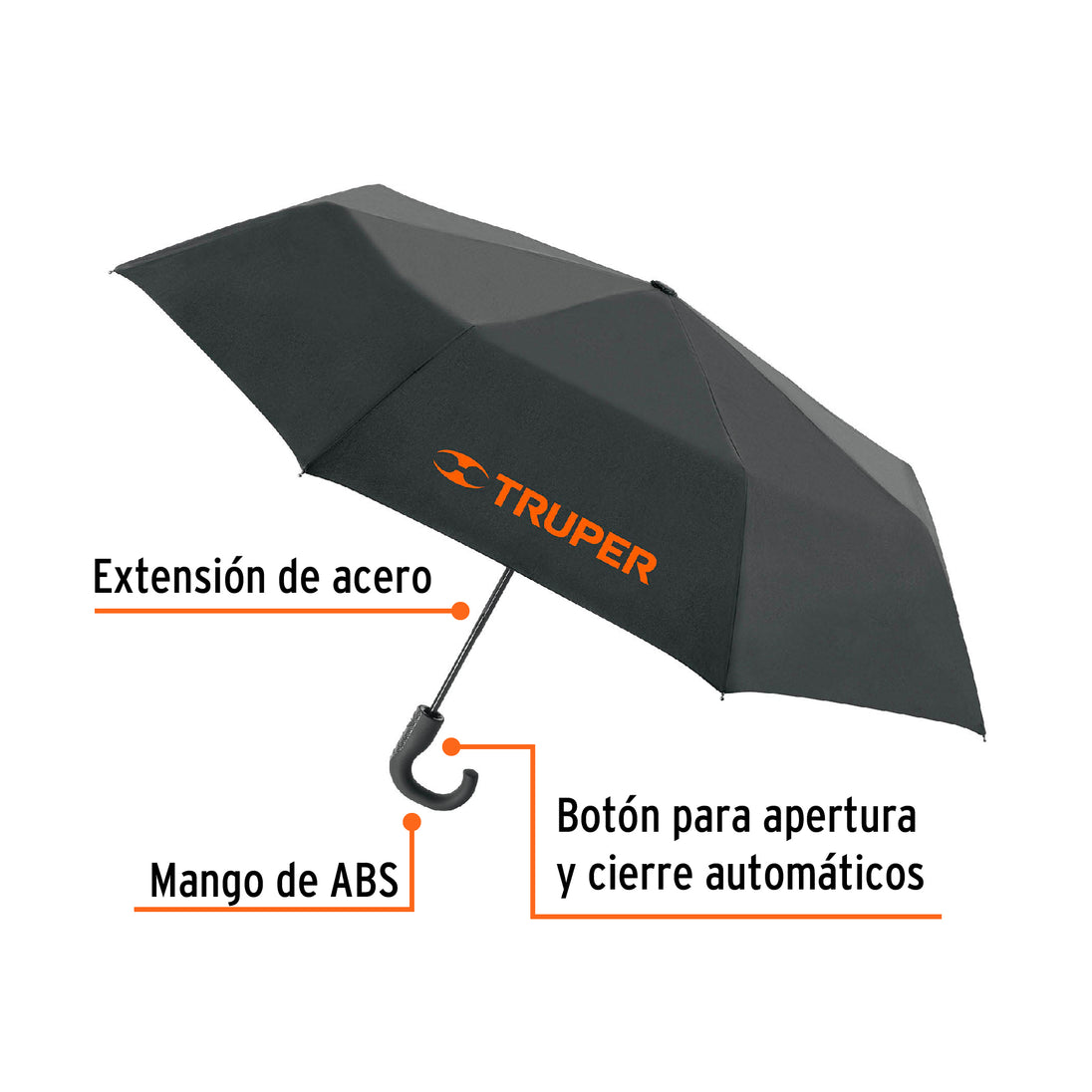 PARAG-95 Paraguas compacto de 100 cm, Truper
