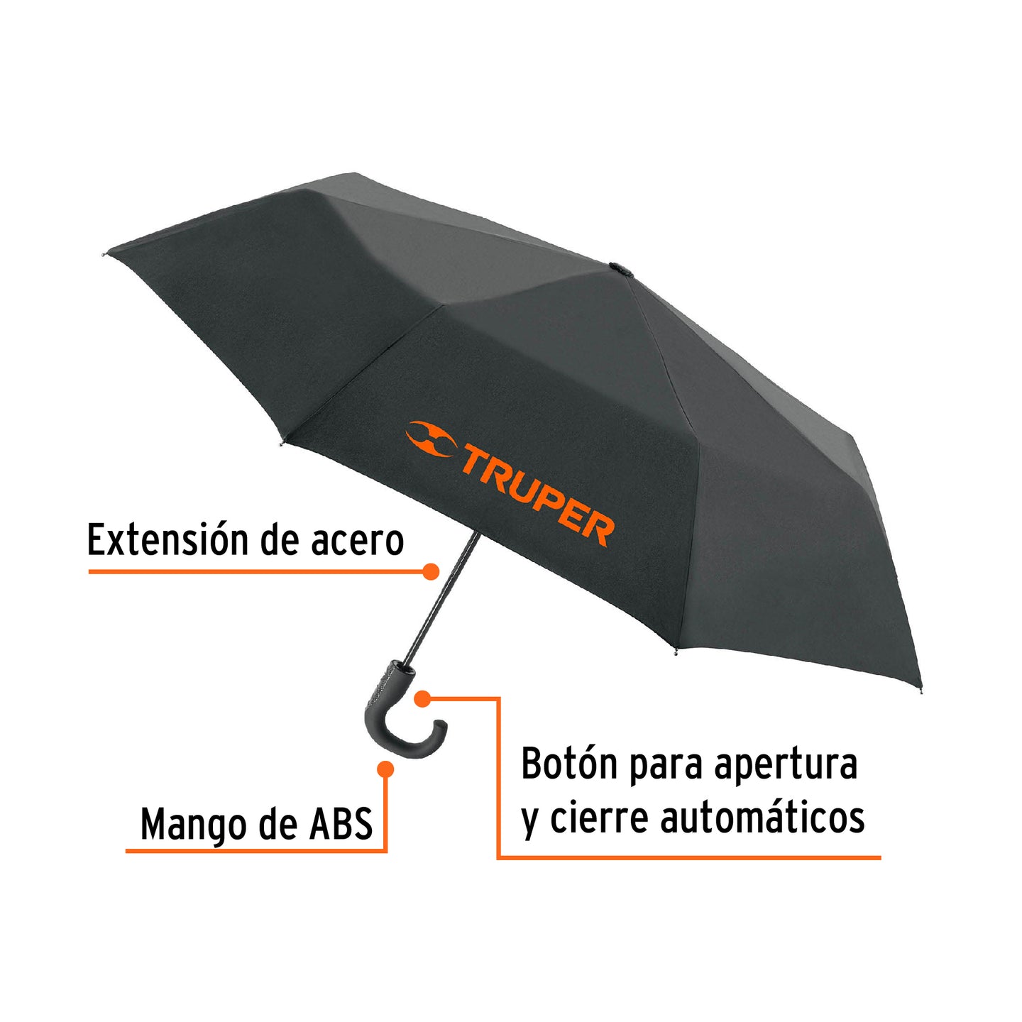 PARAG-95 Paraguas compacto de 100 cm, Truper