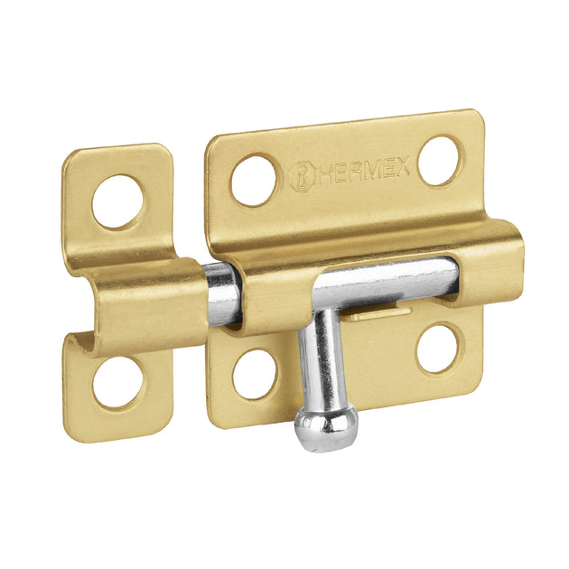 PAS-21 Pasador de barril de acero latón 2", HERMEX
