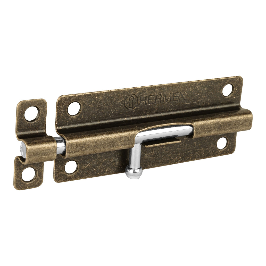 PAS-52 Pasador de barril de acero latón antiguo 5", HERMEX