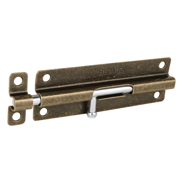 PAS-62 Pasador de barril de acero latón antiguo 6", HERMEX