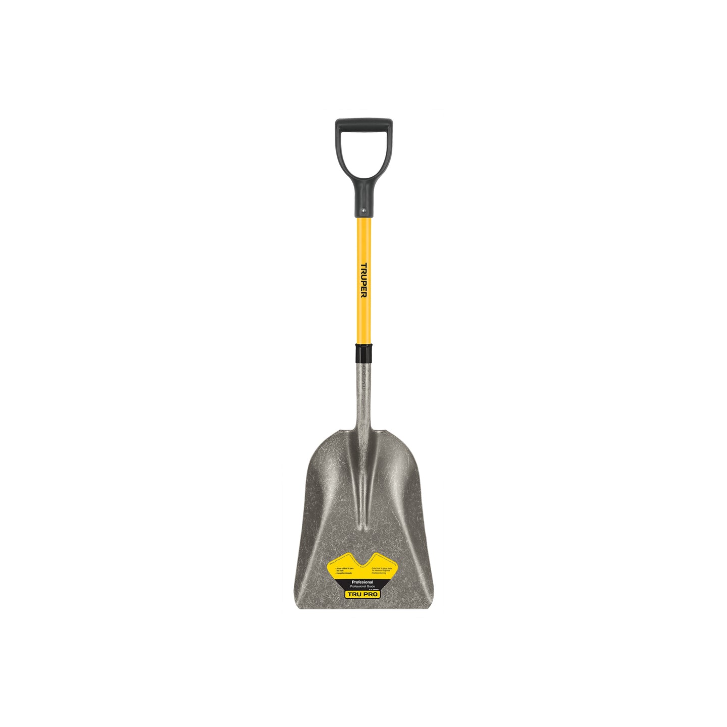 PCAY-F Pala carbonera Tru Pro, puño "Y", mango de fibra de vidrio