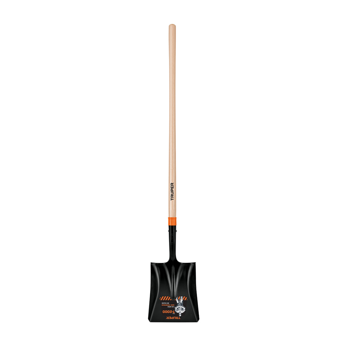 PCL-P Pala cuadrada T-2000, mango largo 45", Truper