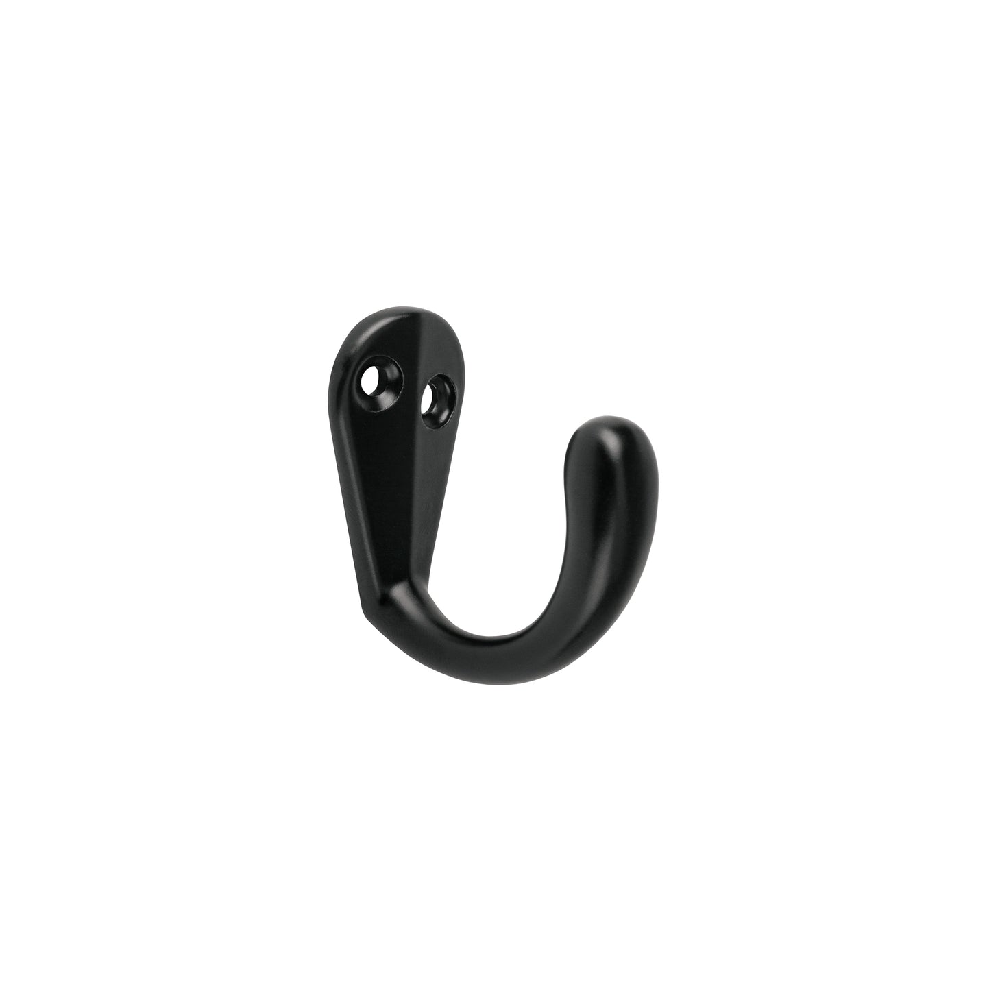 PEPU-06 Gancho sencillo tipo perchero, negro, HERMEX