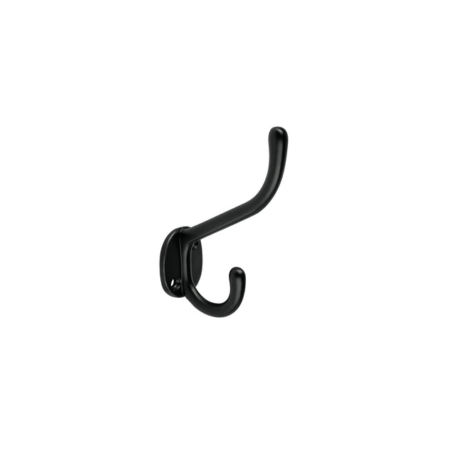 PEPU-16 Gancho doble largo y corto tipo perchero, negro, HERMEX