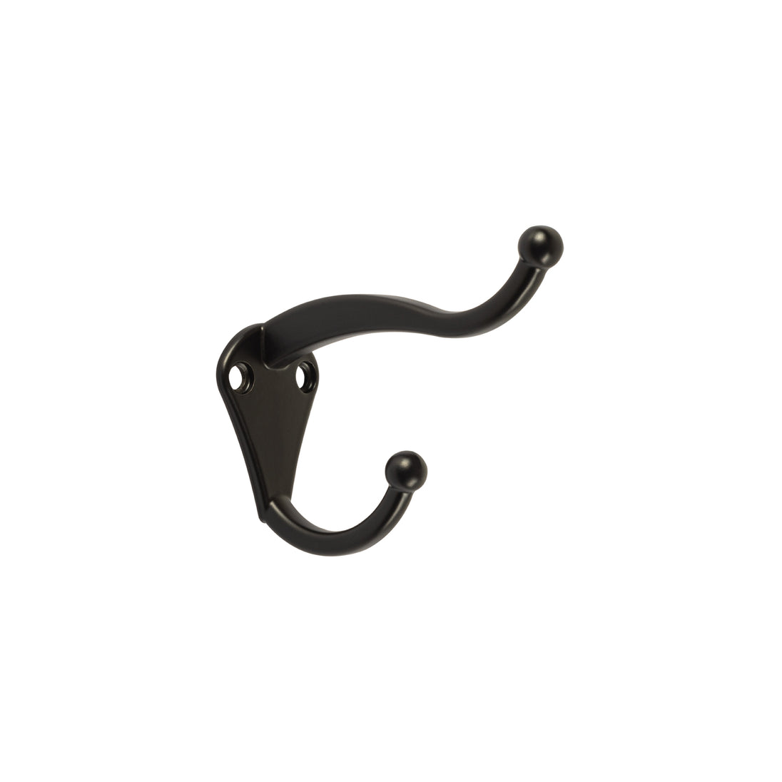 PEPU-36 Gancho tipo perchero sombrero y abrigo, 4cm, negro, HERMEX