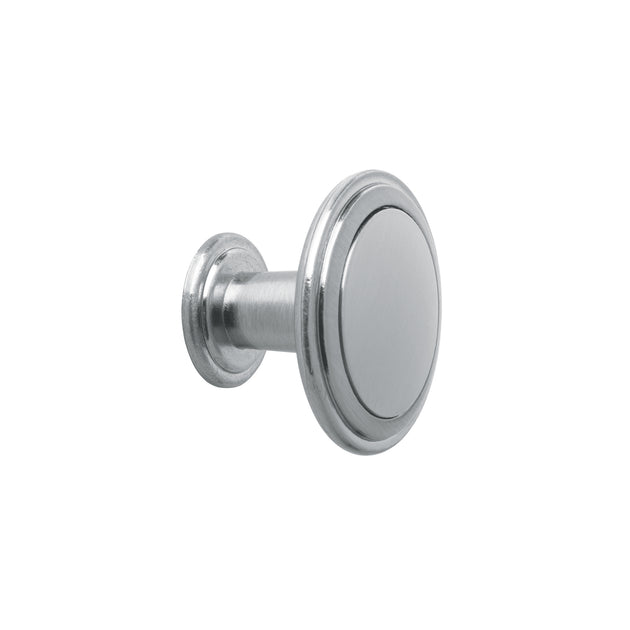 PER-071 Perilla metálica estilo "Moderno", níquel satinado, HERMEX