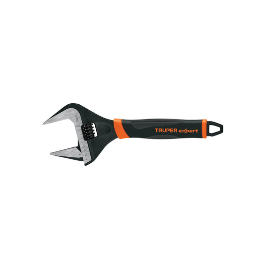 PET-10XA Llave ajustable (perico) 10" boca ancha Comfort Grip, Expert