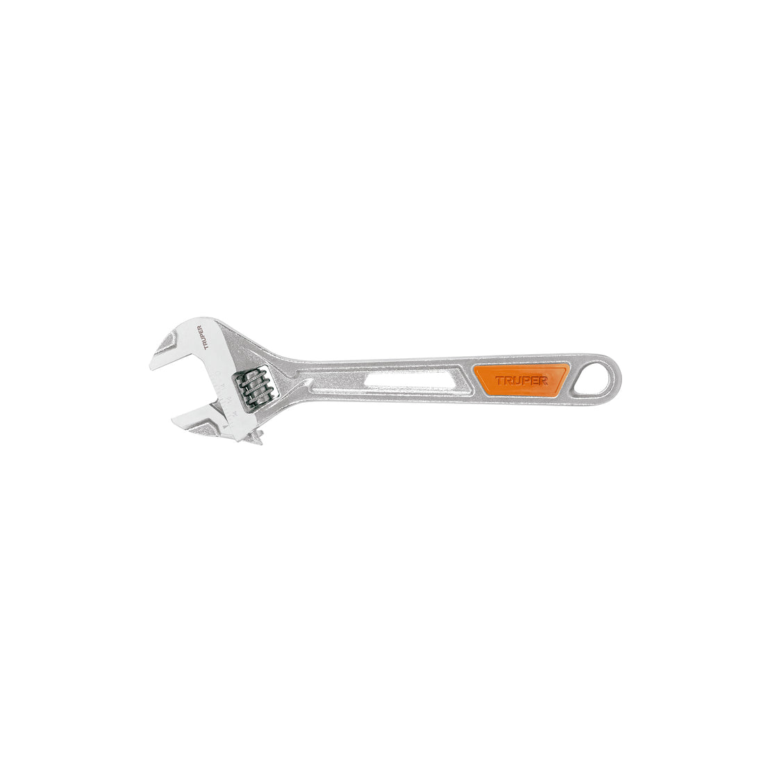 PET-8X Llave ajustable (perico) 8" cromada, TRUPER