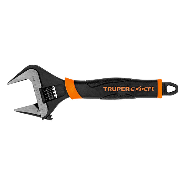 PET-8XA Llave ajustable (perico) 8" boca ancha Comfort Grip, Expert