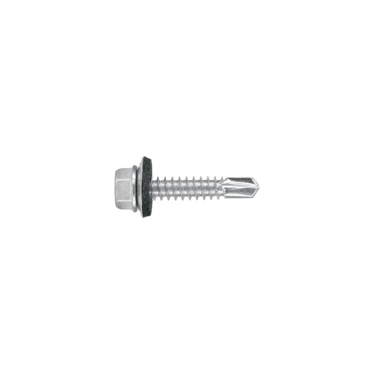 PIBR-1-1/4R 50 pijas #14 x 1-1/4" hexagonal, punta broca con rondana