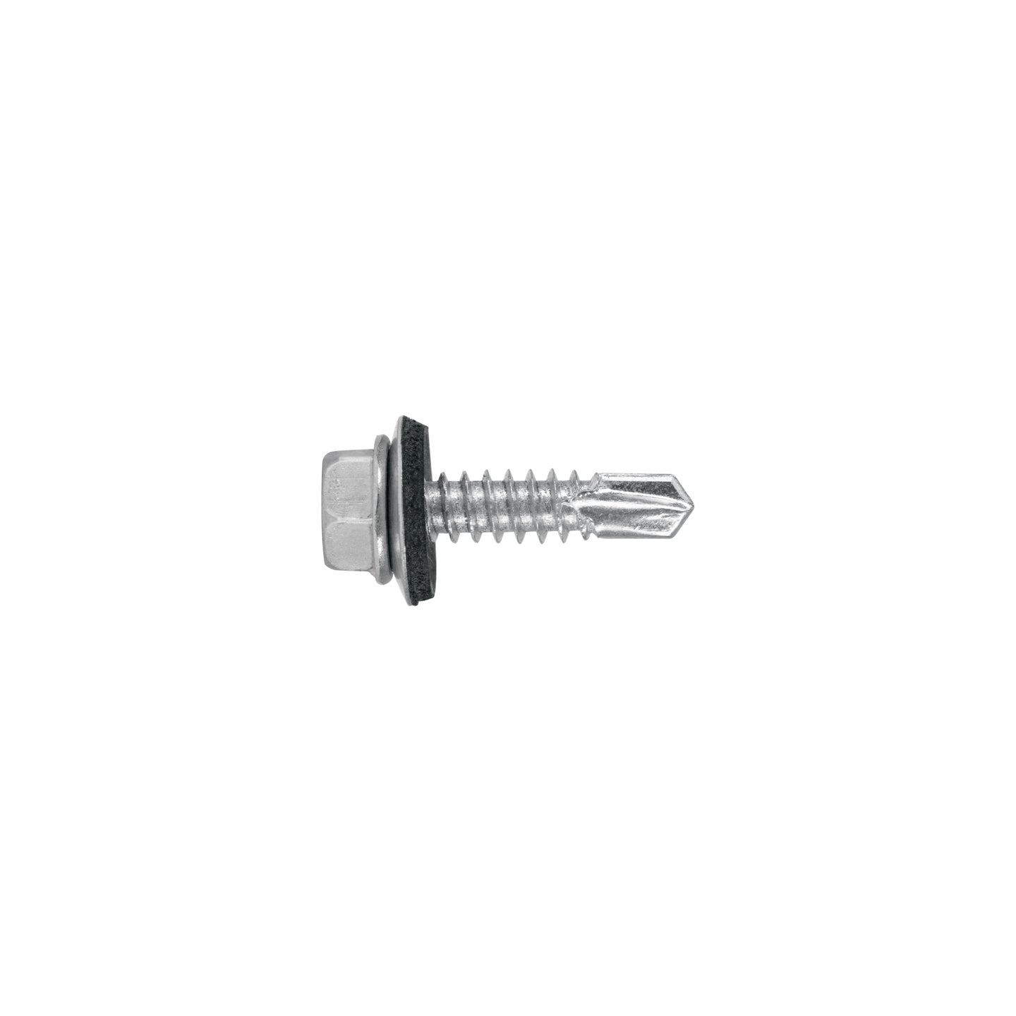 PIBR-1R 100 pijas #14 x 1" hexagonal, punta broca con rondana