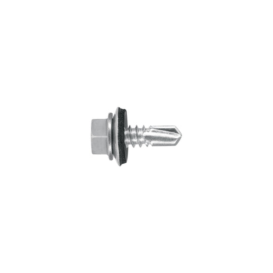 PIBR-3/4R 100 pijas #14 x 3/4" hexagonal, punta broca con rondana