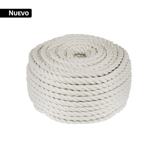 PIO-101KA Piola de algodón de 10 mm, rollo, natural, 1 kg, FIERO