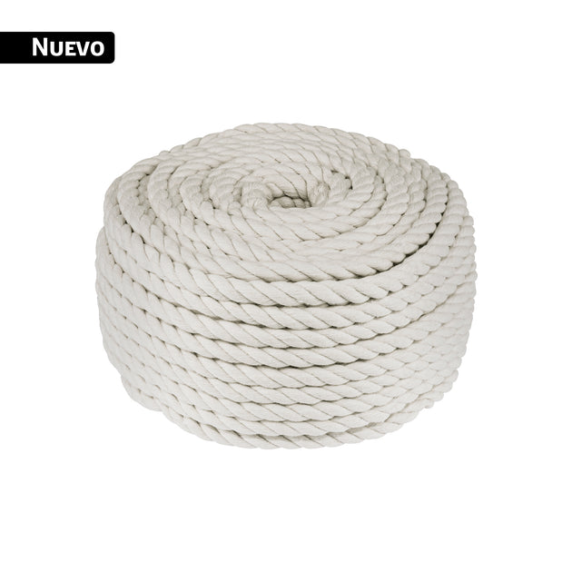 PIO-101KA Piola de algodón de 10 mm, rollo, natural, 1 kg, FIERO