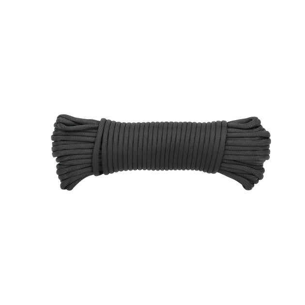 PIO-415NN Piola de nylon paracord de 4mm x 15m negro, madeja, FIERO