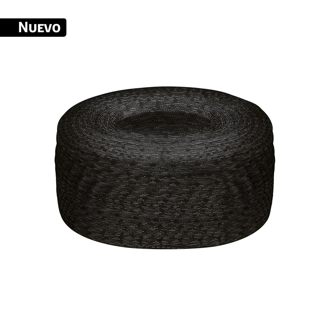 PIO-41KNN Piola de nylon paracord de 4mm, rollo, negro, 1kg, FIERO