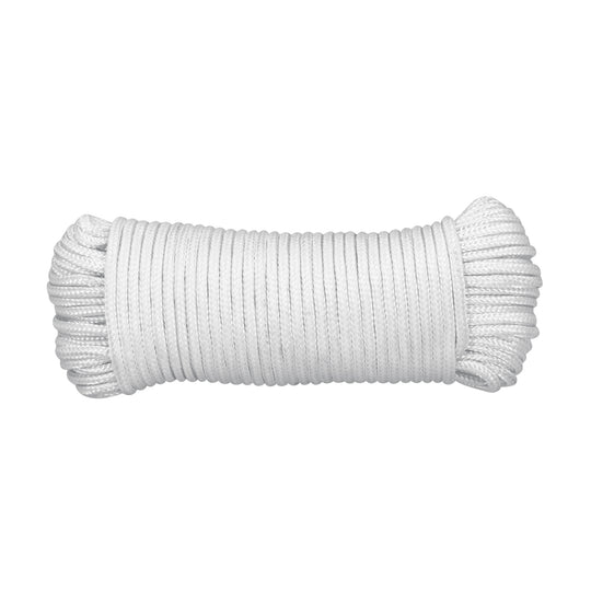 PIO-430P Piola de poliéster diamante de 4mmx30m blanca, madeja, FIERO