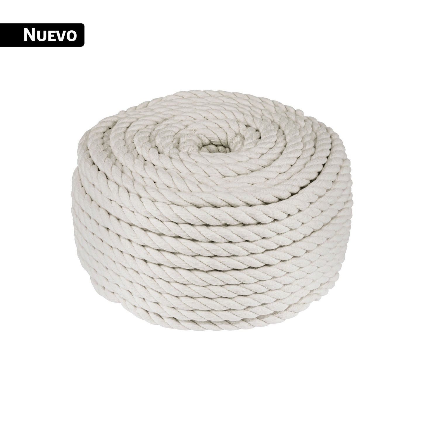 PIO-61KA Piola de algodón de 6 mm, rollo, natural, 1 kg, FIERO
