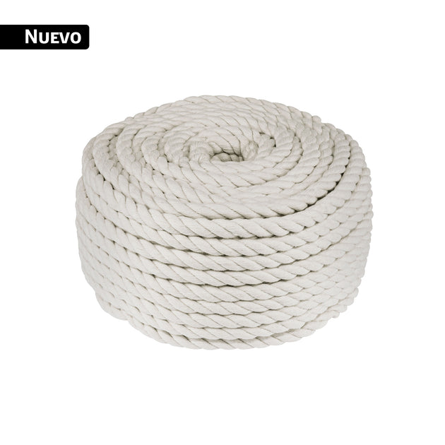 PIO-61KA Piola de algodón de 6 mm, rollo, natural, 1 kg, FIERO